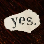 photo du mot YES