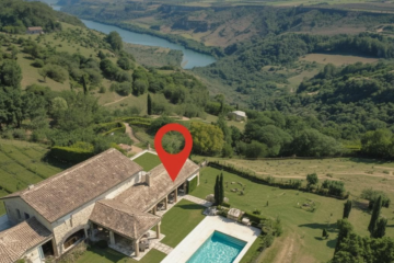 Localisation avec marqueur rouge de Google Mas Verdon