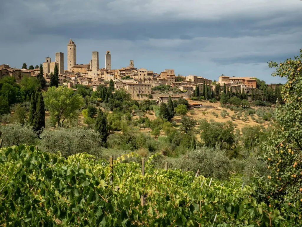 San Gimignano San Gimignano vue du loin